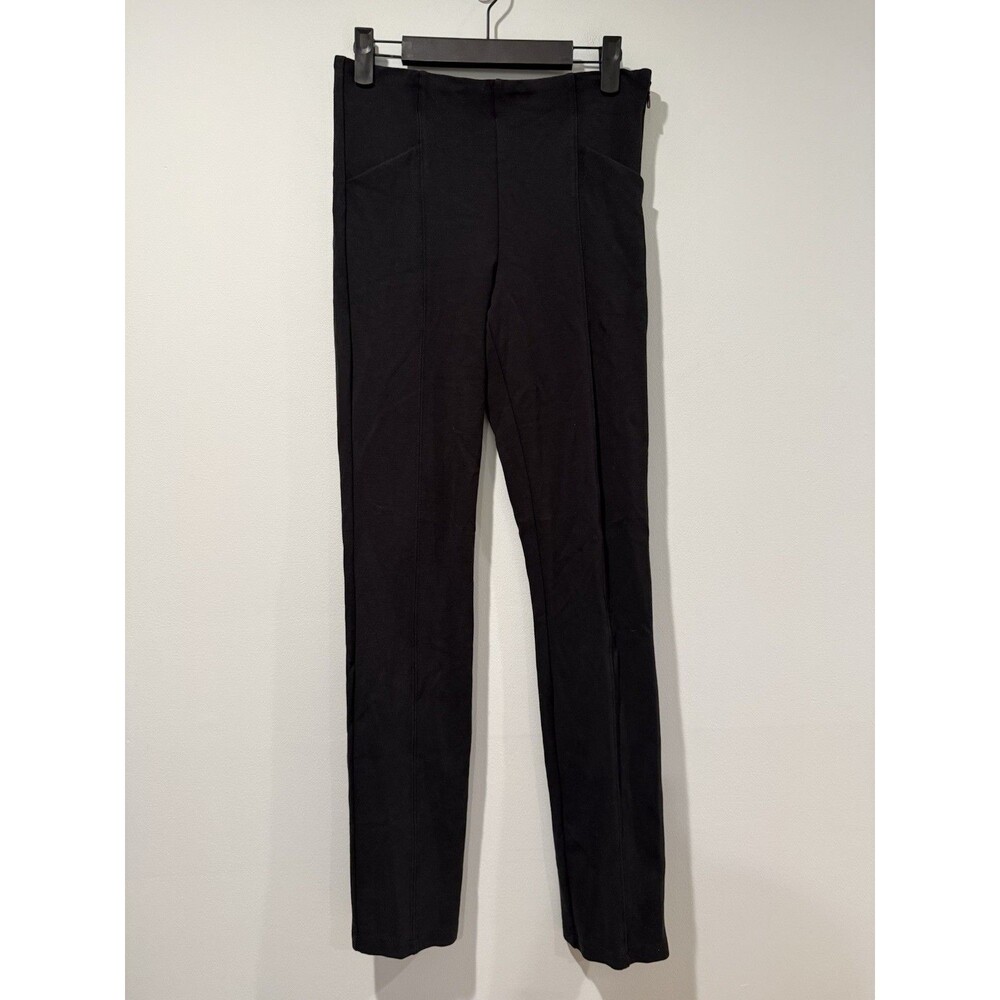 Athleta Slim Pants Women 2 Black Side Zip Stretch Pockets Athletic Active Travel